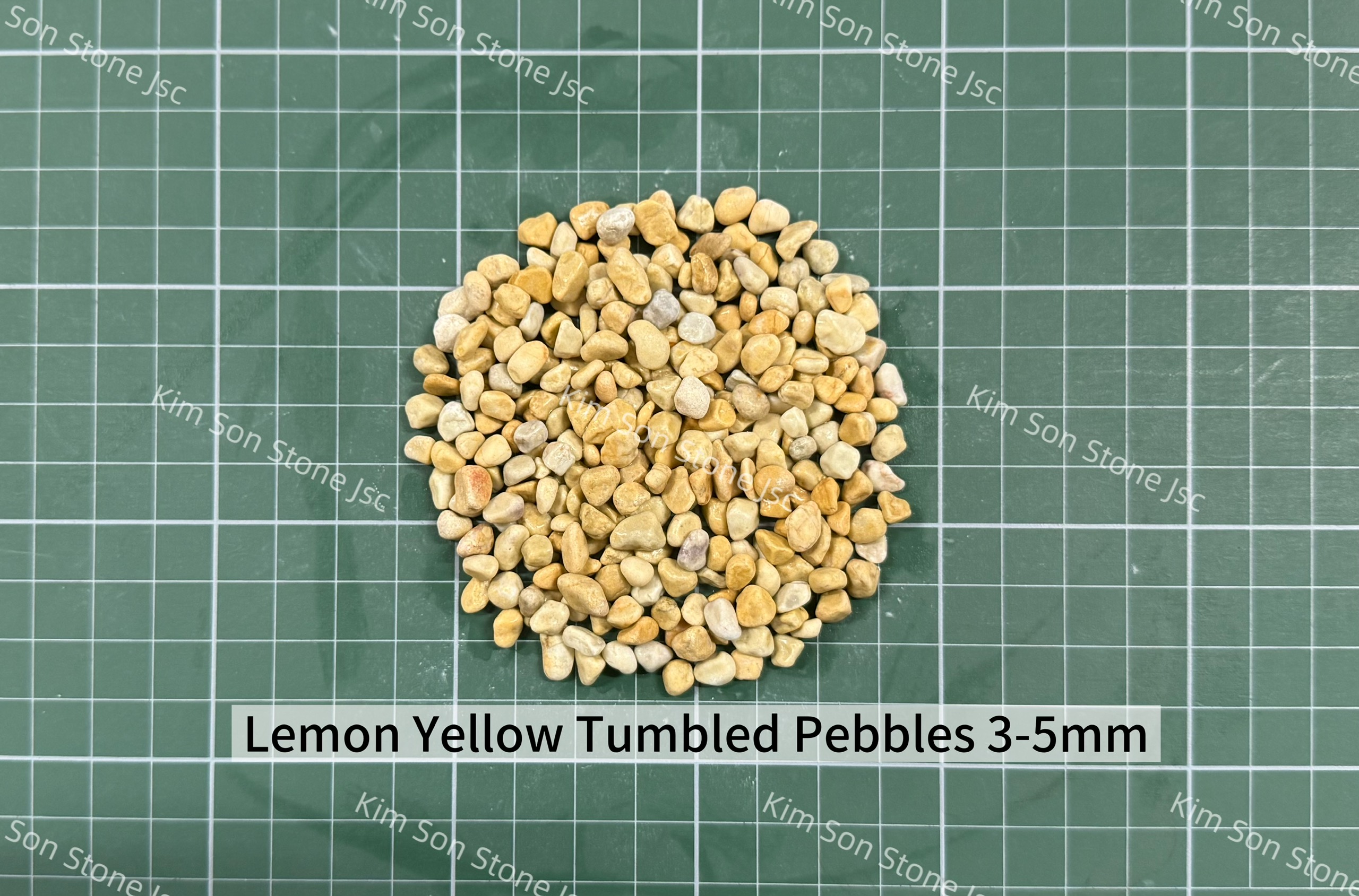 Lemon Yellow Tumbled Pebbles
