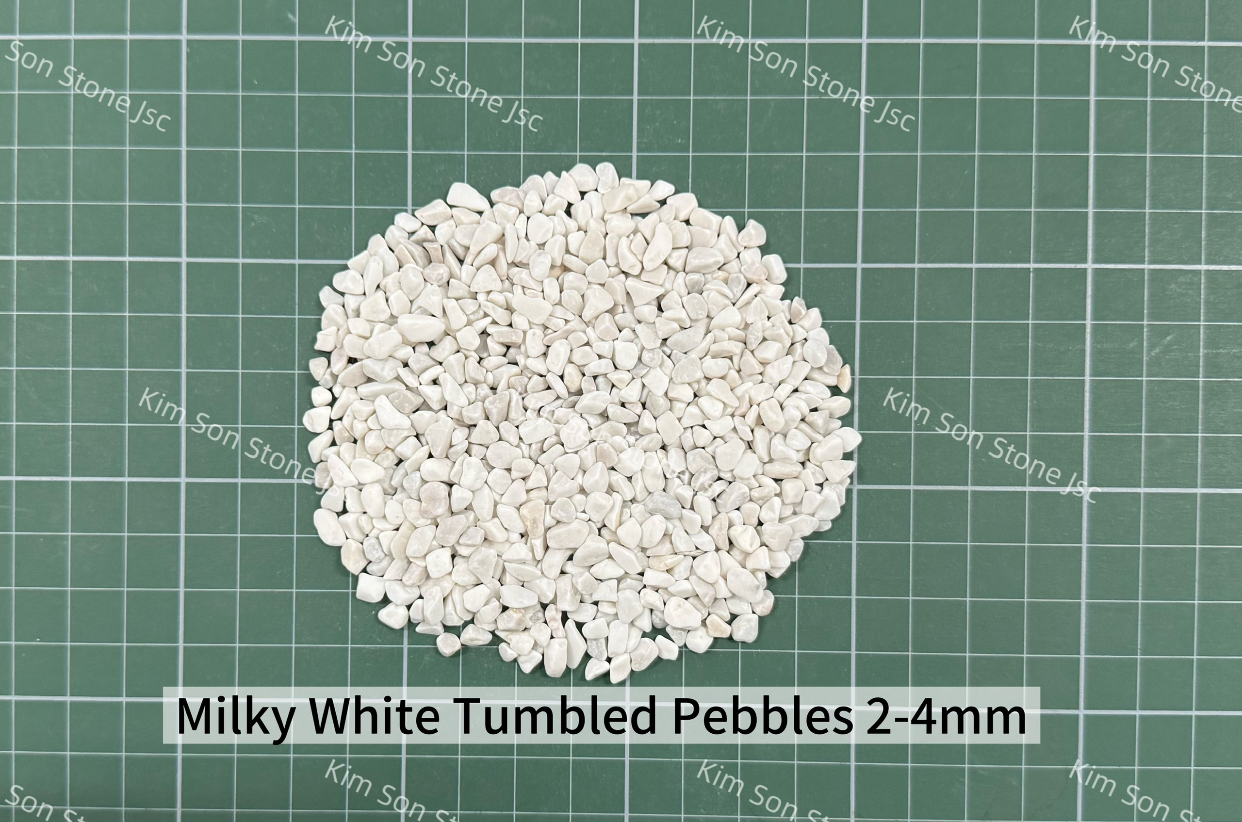 Milky White Tumbled Pebbles