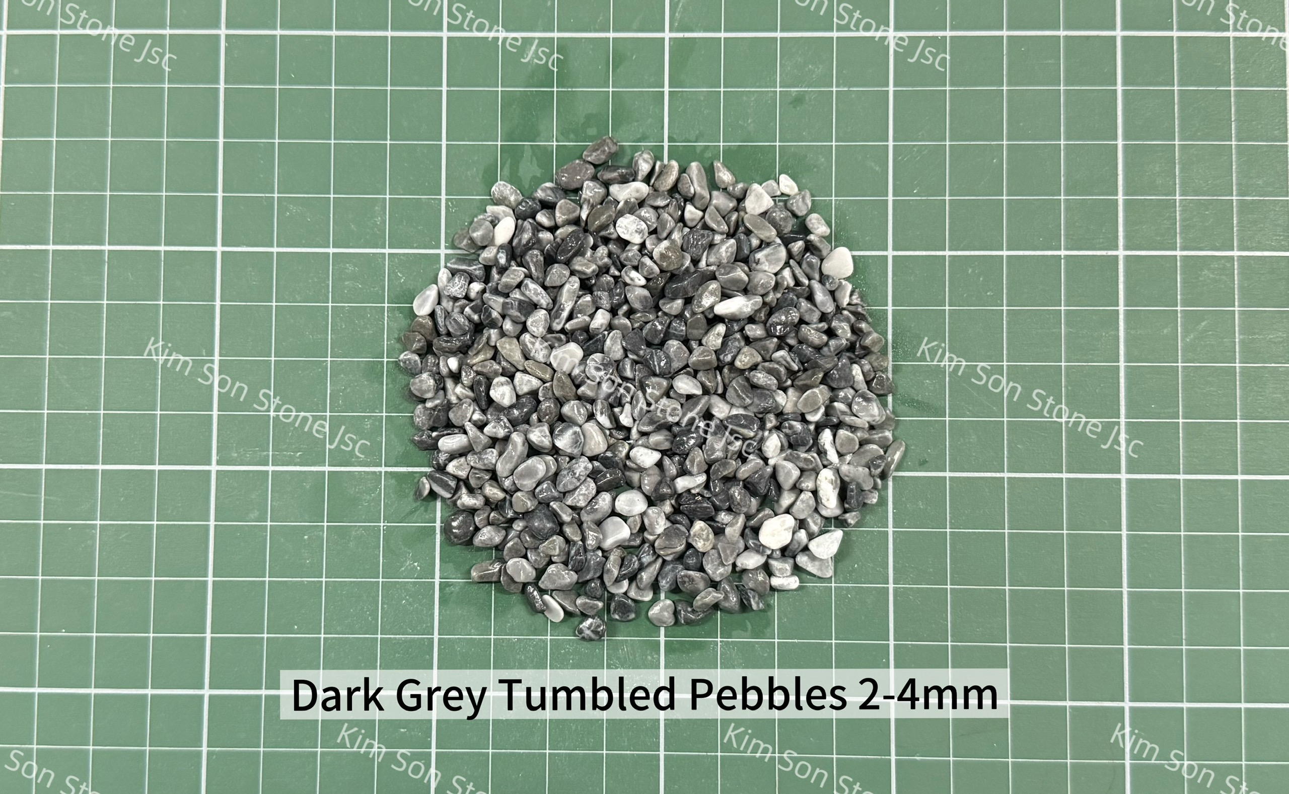 Dark Grey Tumbled Pebbles