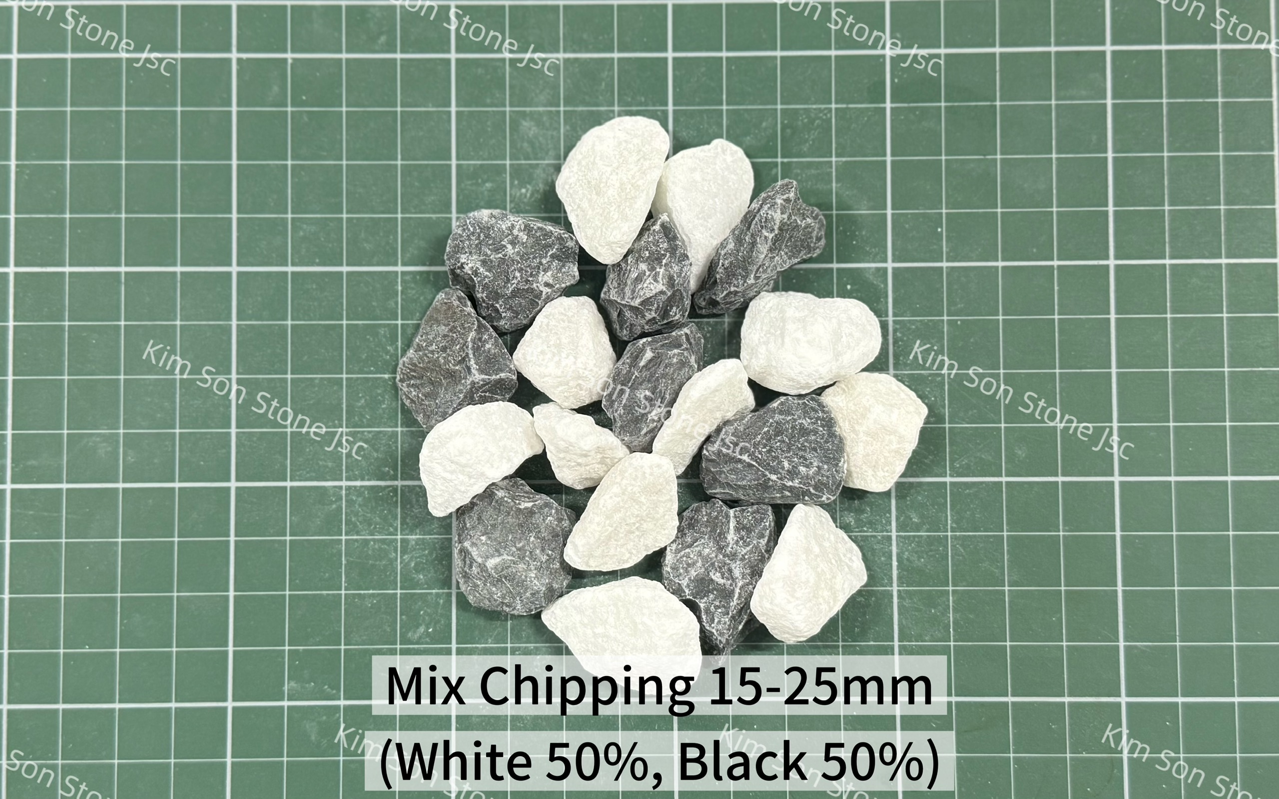 Mix Chiping White 50%, Black 50%