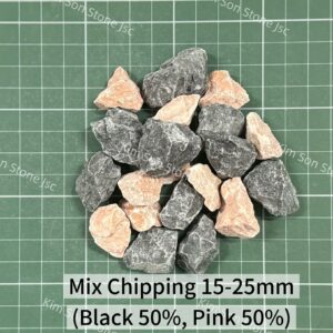 Mix Chiping Pink 50%, Black 50%