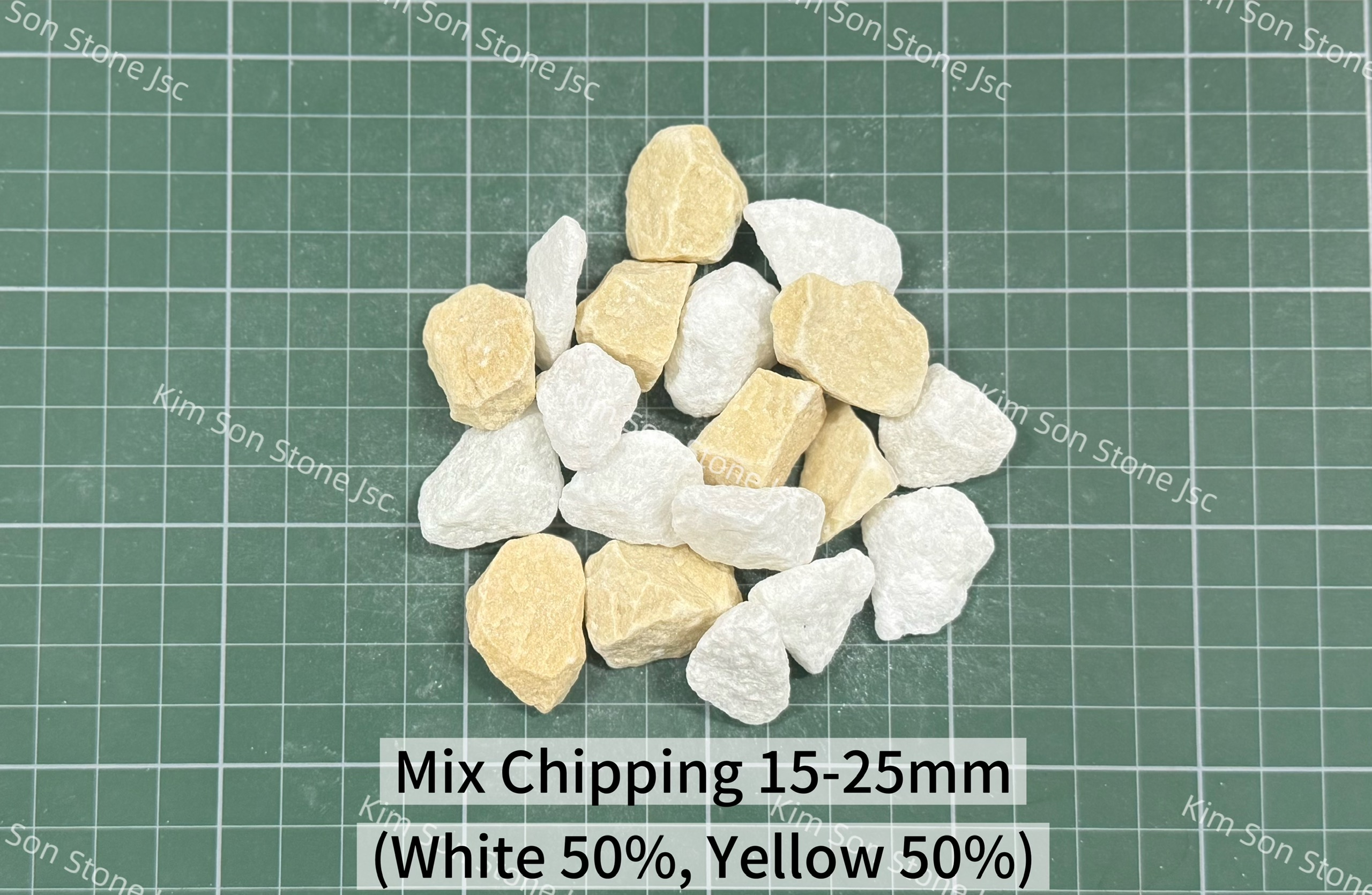 Mix Chiping White 50%, Yellow 50%