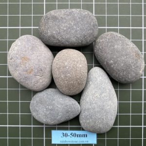 Black river pebbles